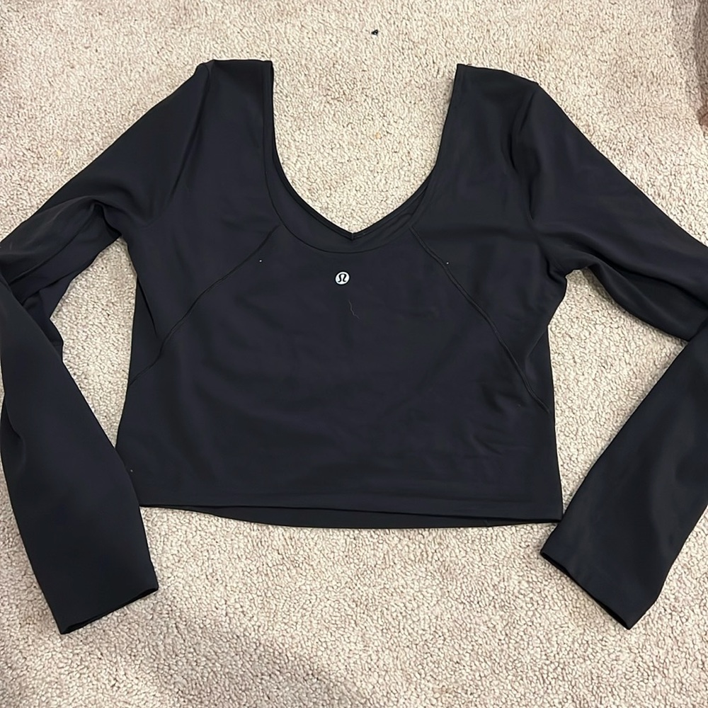 Lululemon Align™ Long Sleeve Shirt black size 10